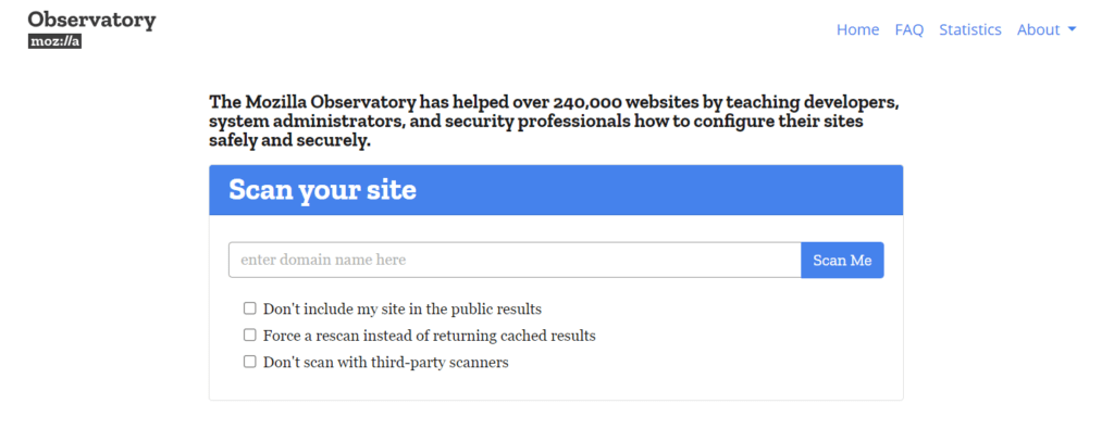 Mozilla Observatory website screenshot created by Bögözi Attila Mozilla Observatory website screenshot created by Bögözi Attila